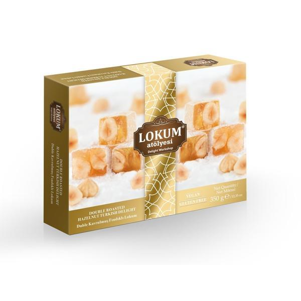 Duble Kavrulmuş Fındıklı Lokum 350g - Image 1