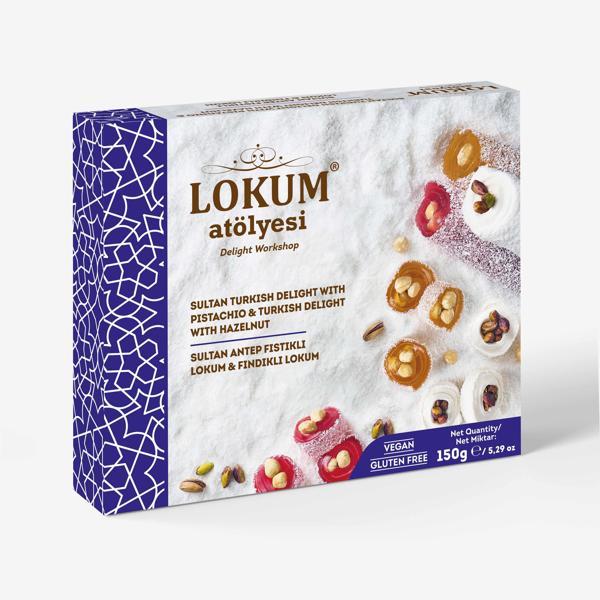 Sultan Antep Fıstıklı Lokum & Fındıklı Lokum 150g - Image 1
