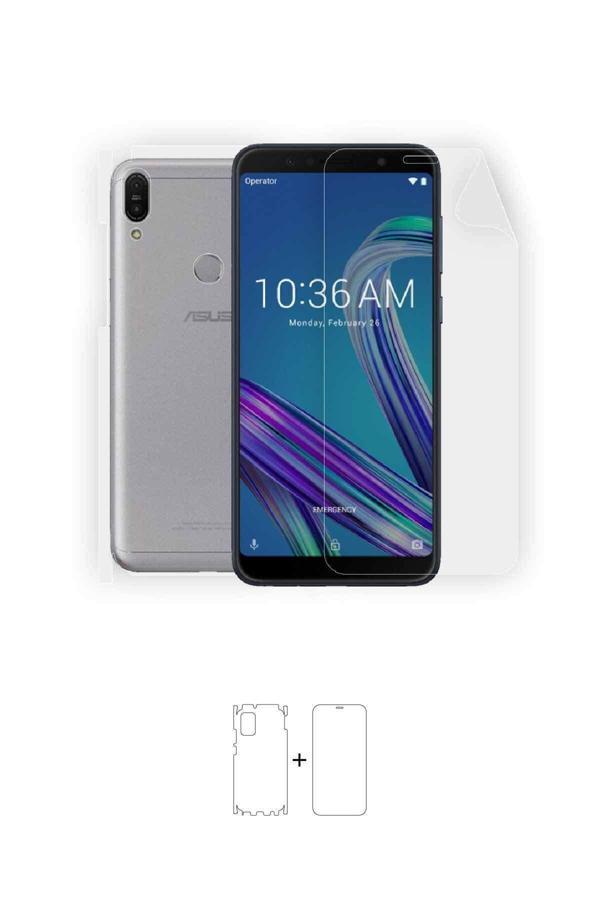 Asus Zenfone Max Pro 360 ° Full Body Ekran Koruyucu Kaplama Ön Arka Yan Darbe Emici Poliüretan Film - Image 1
