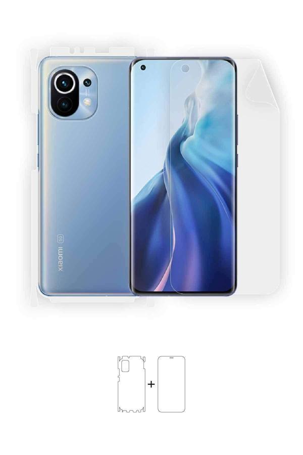 Xiaomi Mi 11 360 ° Full Body Ekran Koruyucu Kaplama Ön Arka Yan Darbe Emici Poliüretan Film - Image 1