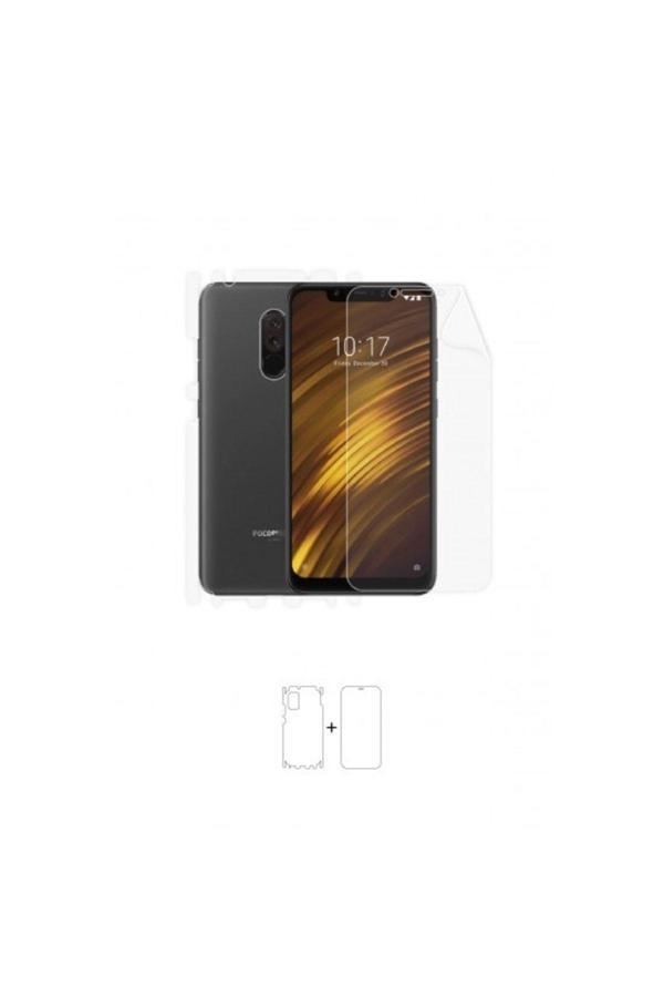 Xiaomi Poco F1 360 ° Full Body Ekran Koruyucu Kaplama Ön Arka Yan Darbe Emici Poliüretan Film - Image 1