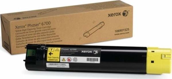 xerox Phaser 6700 Yüksek Kapasite Yellow Sarı Toner 12.000 Sayfa 106R01525 - Image 1