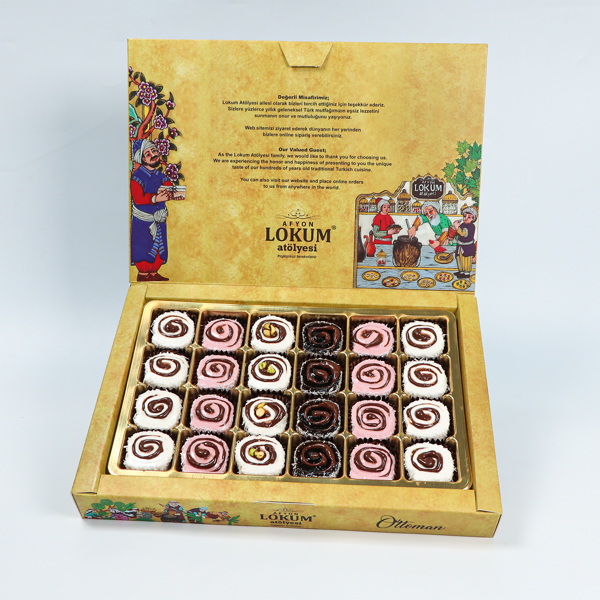 Karışık Çikolatalı Sarma Lokum 500g - Image 1