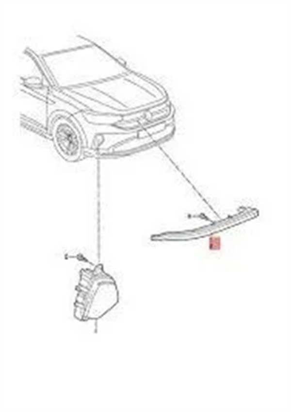 Volkswagen Taigo Panjur Sağ Led Orijinal - Image 1