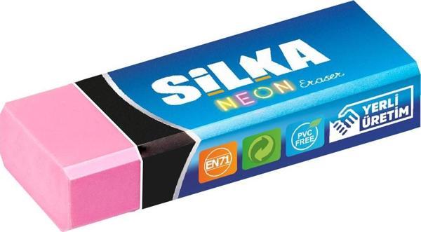 Yerli Silka Art.2 Neon Öğrenci Silgisi Karışık Renklerde (20 Li Kutu) - Image 1