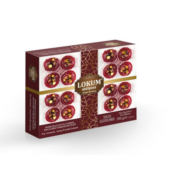 Nar Aromalı, Antep Fıstıklı Lokum 350g - Image 1