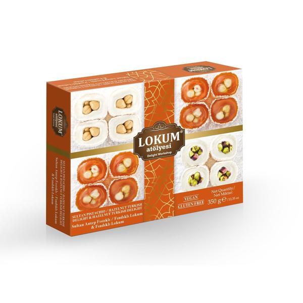 Sultan Antep Fıstıklı / Fındıklı Lokum & Fındıklı Lokum 350g - Image 1