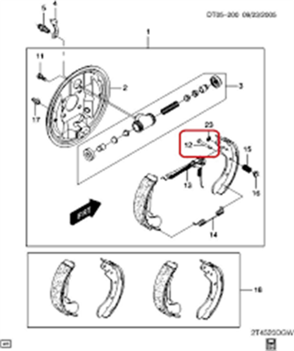 ARKA KAMPANA İTİCİ MAFSAL ASTRA F ASTRA G ASTRA H VECTRA A VECTRA B CORSA C COMBO C 98&gt; - Image 1