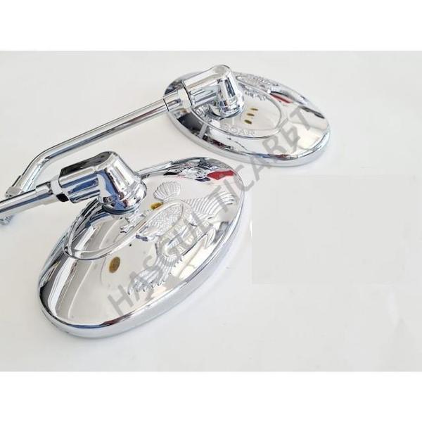  Hsgl Motorsiklet QY 124 Ayna Kartal Desen 10 mm Ayna Takımı Sağ Sol Takım 50234 - Image 1