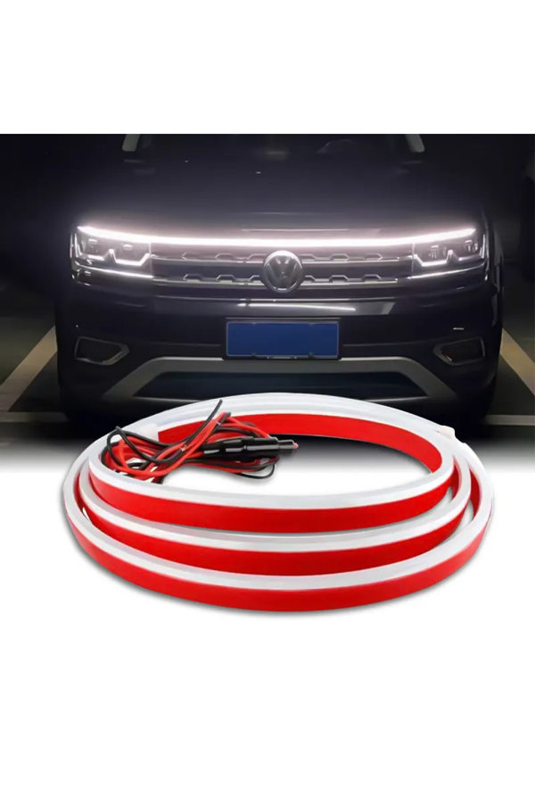 Renault Escape Uyumlu Kaput Ledi, Gündüz Ledi, Silikon 150cm Beyaz - Image 1