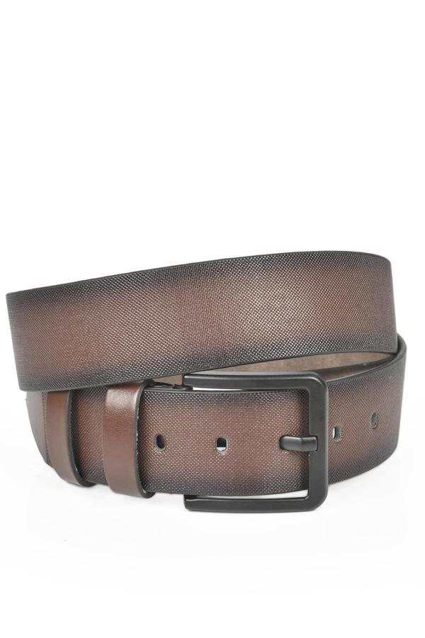 DeepSEA Erkek Kahve Kemer 4,5 cm Spor Kemer Suni Deri Kemer 2402623 - Image 1