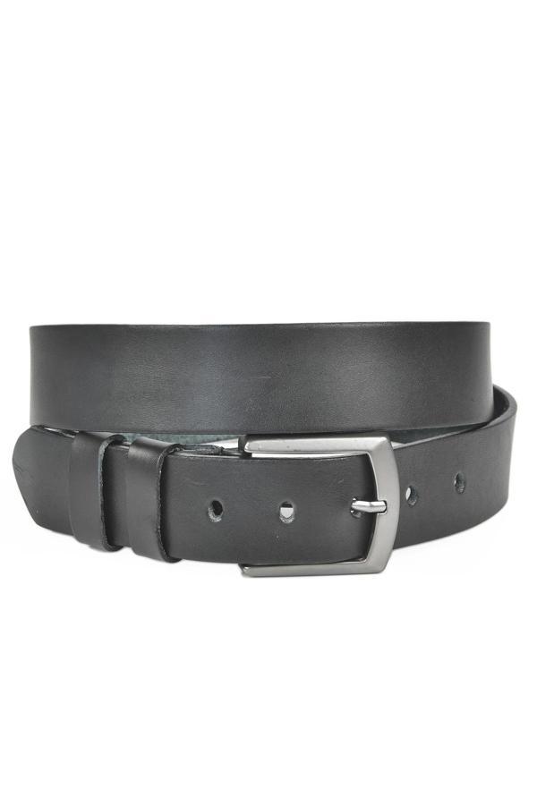 DeepSEA Erkek Siyah %100 Hakiki Deri Kot Kemeri 4 cm Orjinal Deri Spor Kemer 2402621 - Image 1