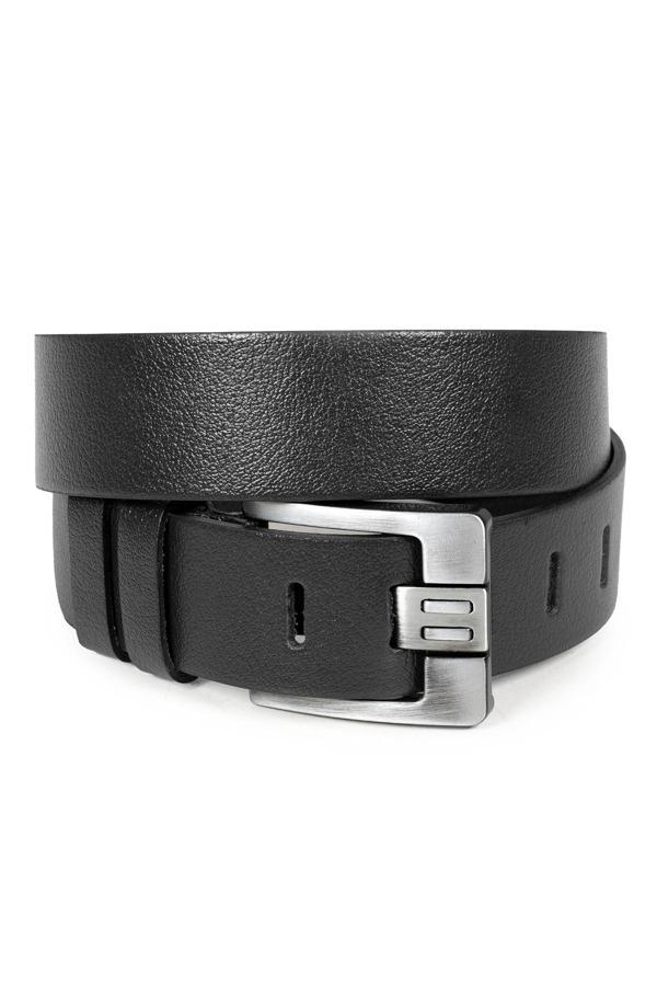 DeepSEA Erkek Siyah Kalın Dilli 4,5 cm Deri Spor Kemer 1801312 - Image 1