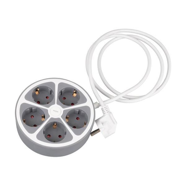 Vea VE-G605Y 5'li Anahtarlı 1.5 Metre Grup Priz - Image 1