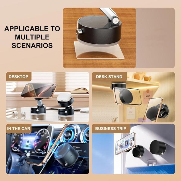 Tüm Modellere Uyumlu Magsafe Destekli Vakum Araç-Cam-Masa Uyumlu Telefon Tutucu - Image 1