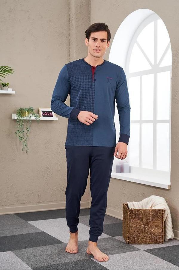 Pjs 23706 Erkek Patlı Baskılı Pijama Takım - Image 1