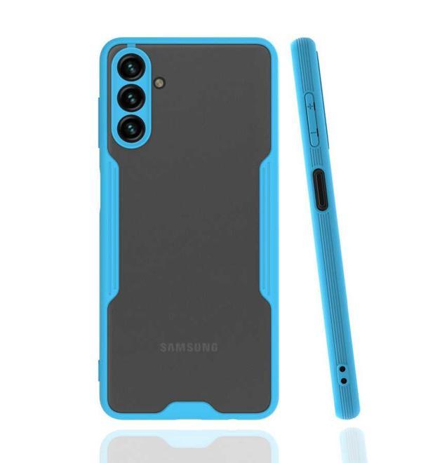 Galaxy A13 Kılıf Kamera Korumalı Arkası Şeffaf Silikon - Image 1