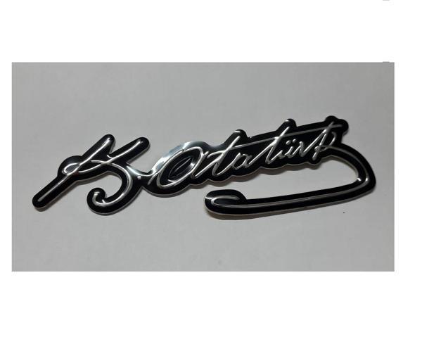 Büro Ev Ofis Arabası için 13x5CM Tekli Araç Dışı Plastik Yapışır K. ATATÜRK İmza Oto Kaporta Stickerı - Image 1