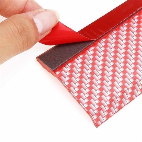 Büro Ev Ofis Arabası için Araç Dışı 2,5MT Kırmızı Araba Oto Tampon KoruR Kauçuk Şerit Bant - Image 1