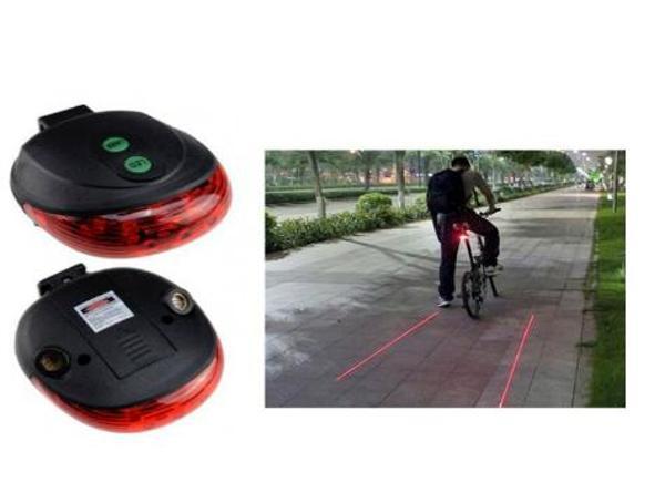 Büro Ev Ofis Yazlık Bisikleti için Lazer Güvenlik Şeritli Stop Lambası - Image 1