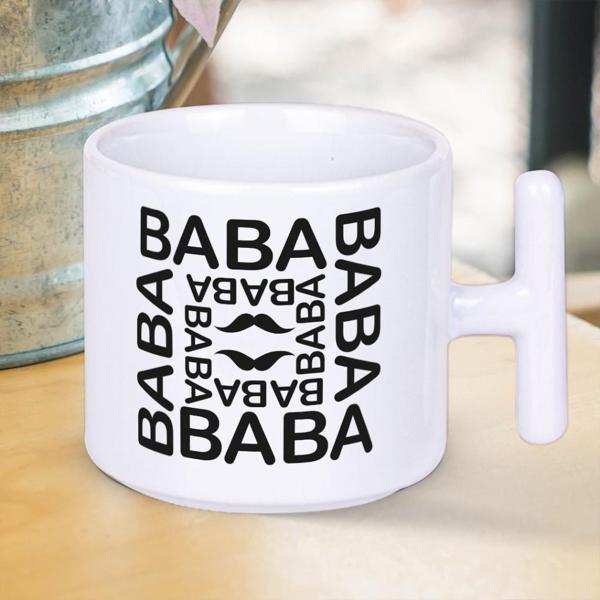 Baba Yazılı Babalar Gününe Özel Baskılı T Kupa Bardak  - Image 1