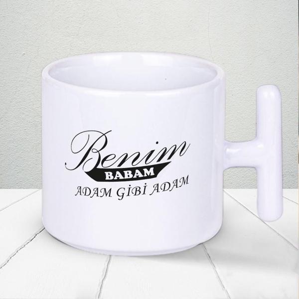 Benim BABAM Adam Gibi Adam Yazılı 1 Adet T Kupa Babalar Gününe Özel Hediyelik T Kupa Bardak - Image 1