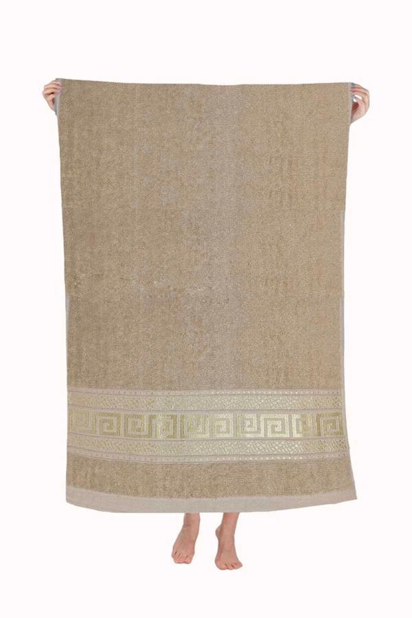Nayra %100 Pamuklu Banyo Havlusu 70x140 Cm Bej - Image 1