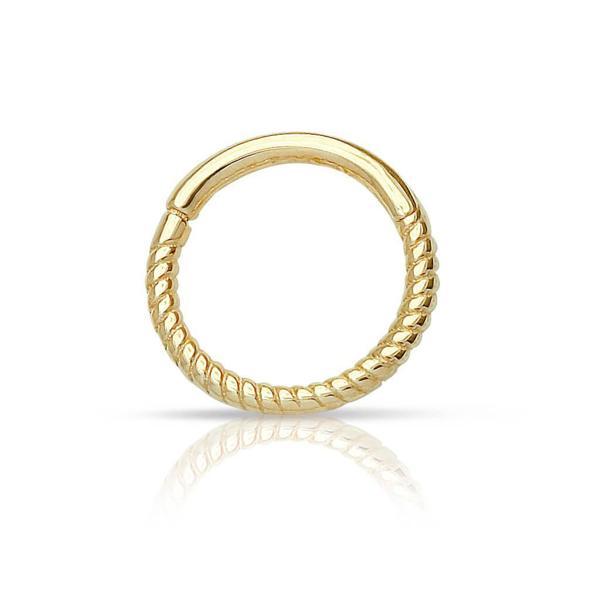Burma Model Sade Altın Helix Piercing - Image 1