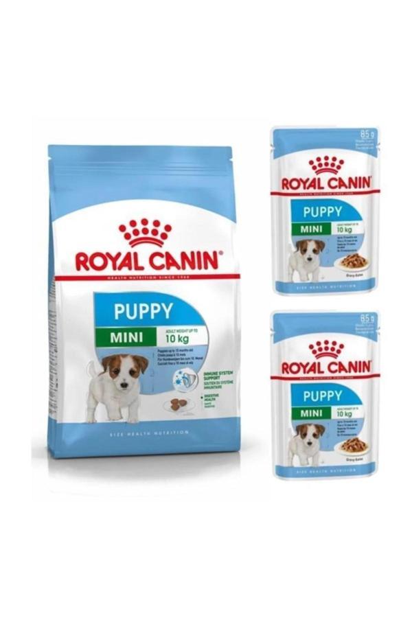 Royal Canin Mini Puppy Yavru Köpek Maması 2 kg + Mini Puppy Yaş Maması 2 Adet (Original) - Image 1