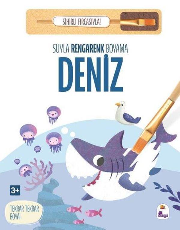 Deniz - Suyla Rengarenk Boyama - Sihirli Fırçasıyla! - İndigo Çocuk - Image 1