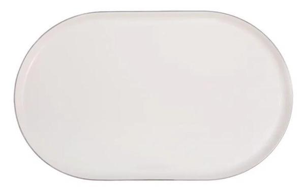 Porland Chopin Platin 32cm Oval Kayık Tabak - Image 1