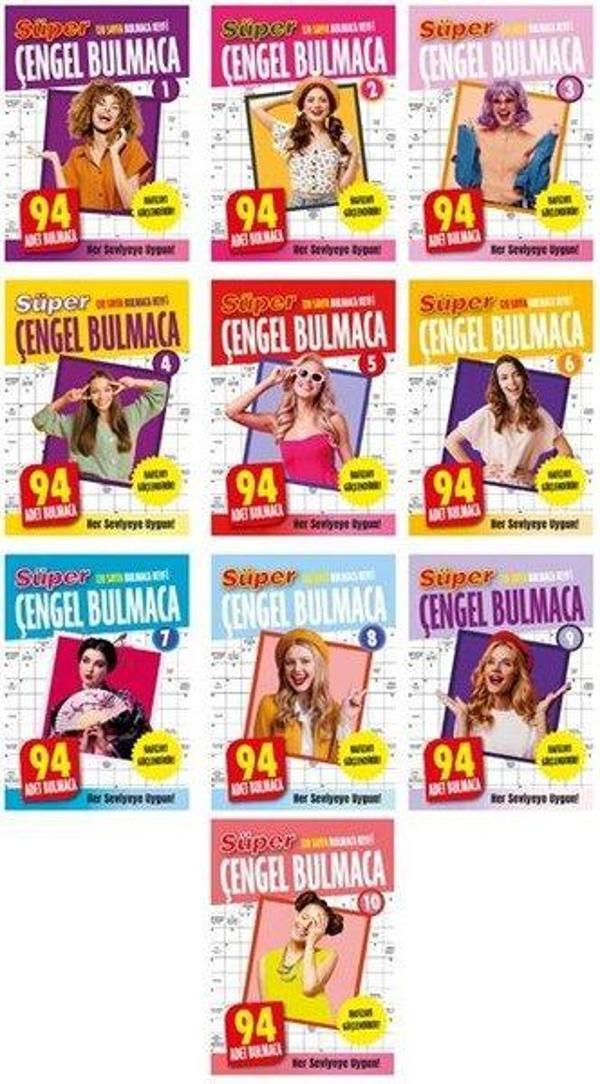 Süper Çengel Bulmaca Seti - 10 Kitap Takım - Dokuz Yayınları - Image 1
