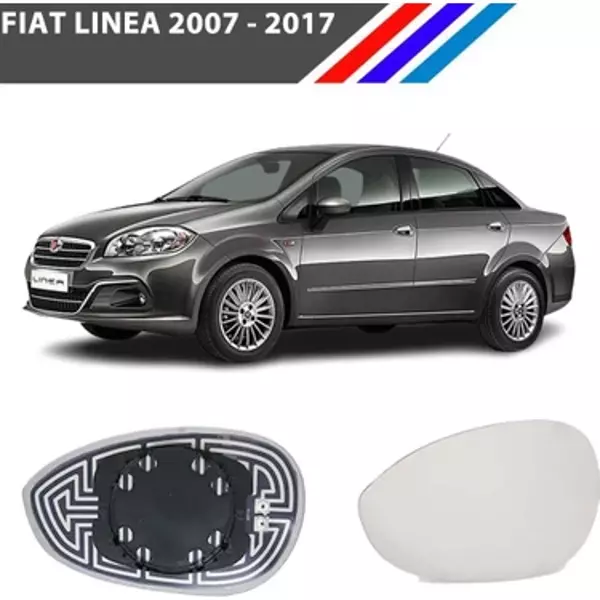 FIAT LINEA ve GRANDE PUNTO için SOL AYNA CAMI  ELEKTİRİKLİ   71740498 - Image 1