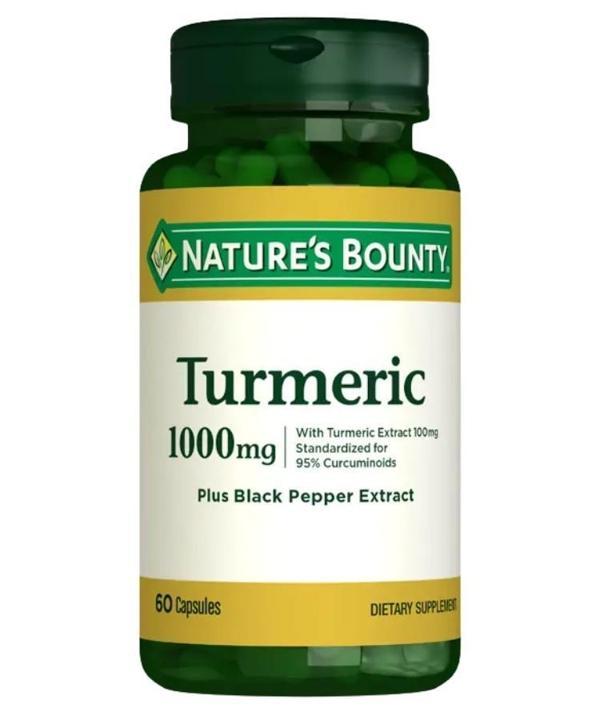 Nature's Bounty Turmeric 1000 Mg Plus Black Pepper 60 Kapsül - Image 1