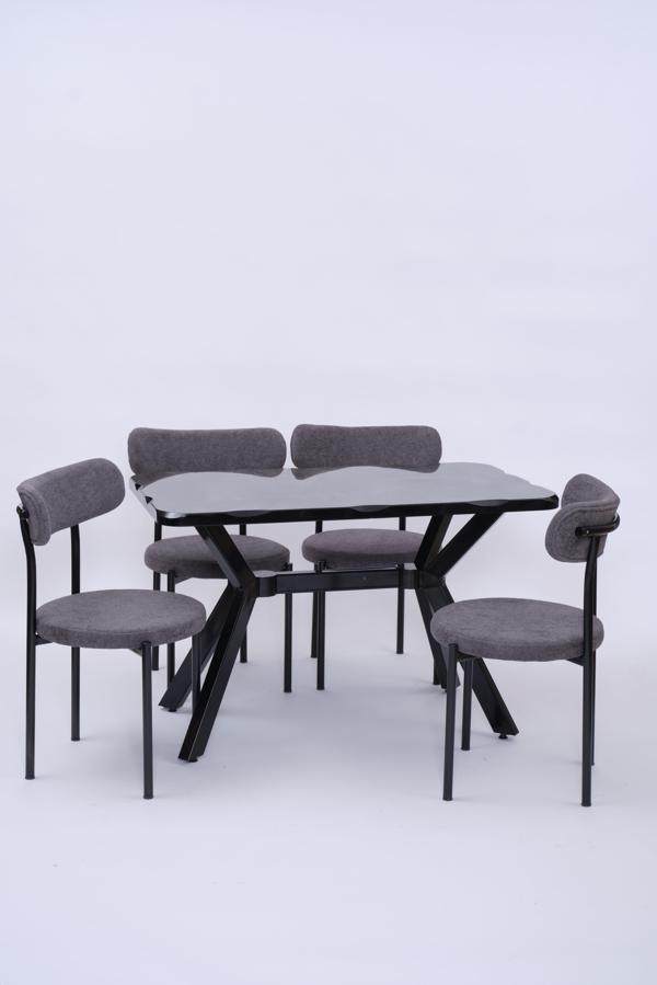 Kütük Alfa MDF Lak Mutfak Masa Sandalye Takımı 70x120 - Image 1