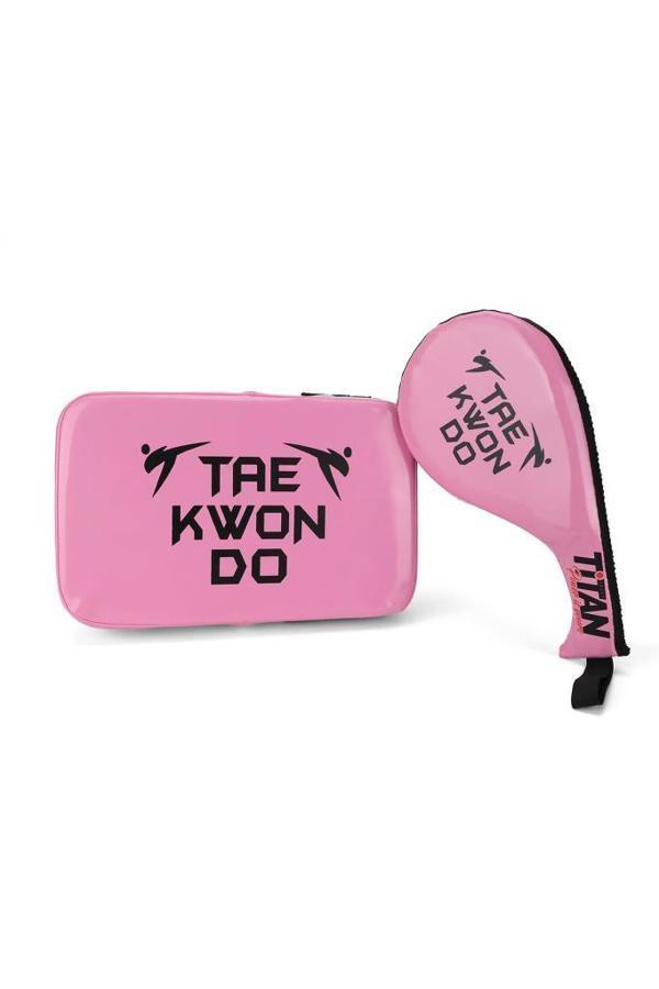 TİTAN SPORT PEMBE DARBE YASTIĞI+RAKET ELLİK (2'Lİ SET) - Image 1