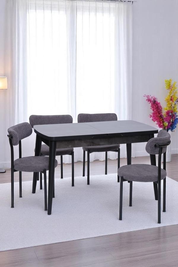 Nehir Alfa Lak Panel Açılır Mutfak Masa Takımı 75x130cm - Image 1