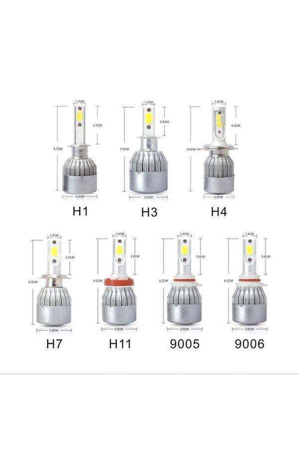 C6 Led Honda Accord Uzun Far Led Xenon Şimşek Etkili 1999 -2003 Arası - Image 1