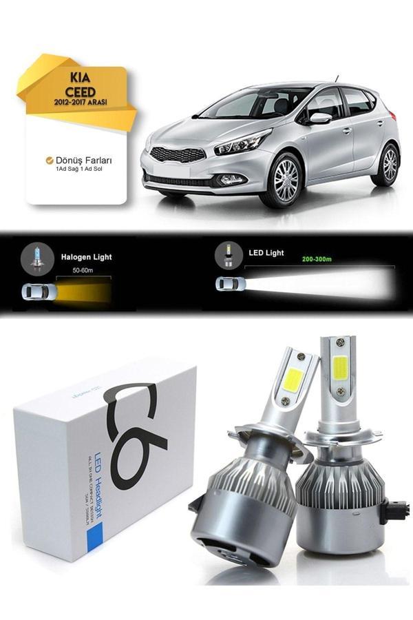 C6 Led Kia Ceed Dönüş Farı Led Xenon Şimşek Etkili 2012-2017 Arası Uyumlu - Image 1