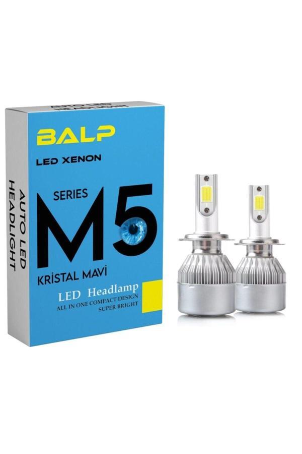 Balp M5 Kristal Mavi Renk Led Zenon 9006 Led Xenon 40W 9600Lm Far Ampülü Şimşek Etkili Series-M5-İce - Image 1
