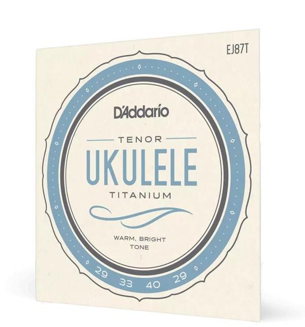 Daddario EJ87T UKULELE TEL SETİ, TENOR, TITANIUM, WARM BRIGHT - Image 1