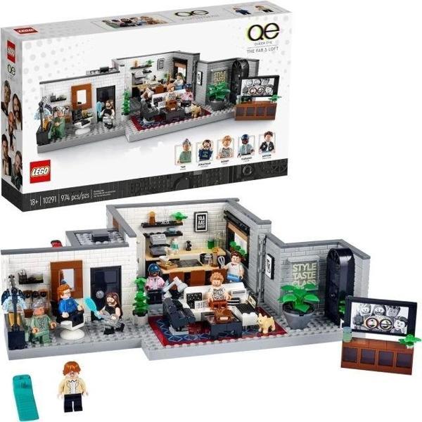LEGO Queer Eye – Fab 5 Loft 10291 Yapı Seti (974 Parça) Standart paketleme - Image 1
