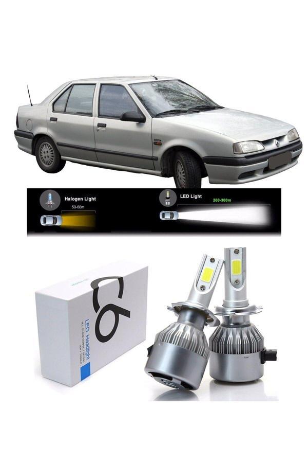 C6 Led Renault 19 Europa Uzun-Kısa Led Xenon Şimşek Etkili - Image 1