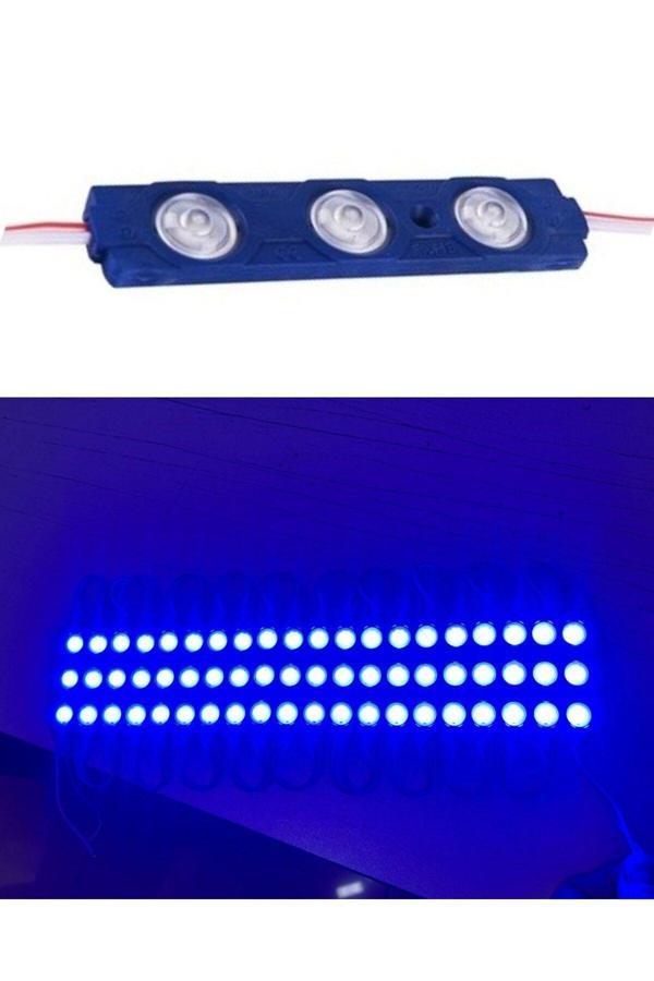 Balp Mavi 3 Ledli Kablolu Parmak Led 12 V 5 Adet - Image 1