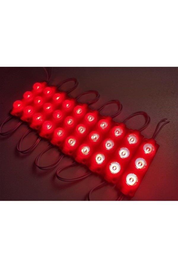 Balp Modül 3 Led 3W Kablolu Parmak Led 5 Adet Kırmızı Renk - Image 1