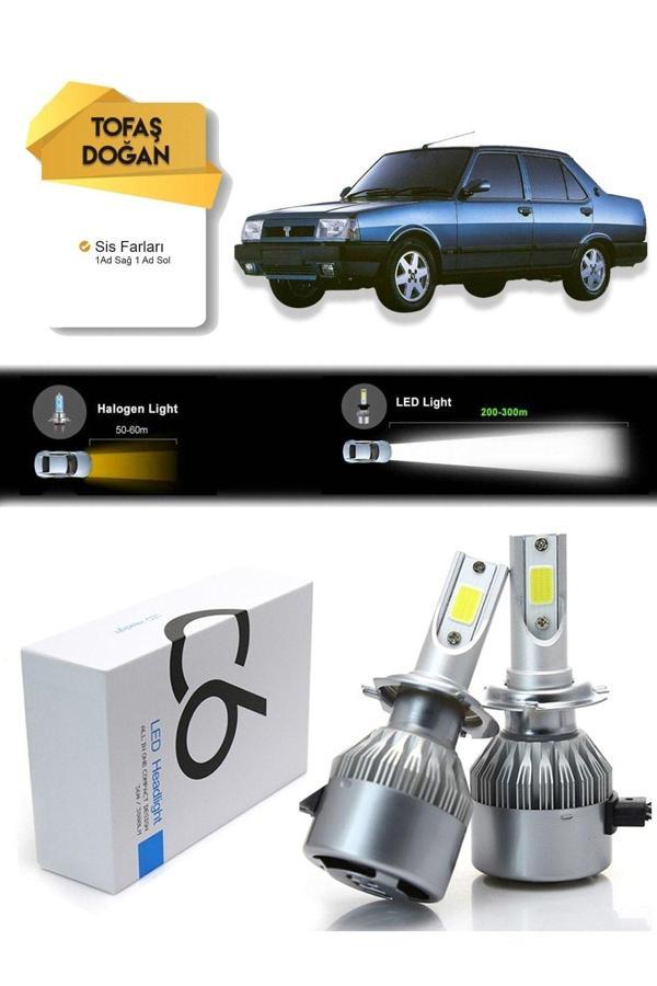 C6 Led Tofaş Doğan  Uyumlu  Uzun Far Kısa Far Şimşek Etkili Led Xenon - Image 1