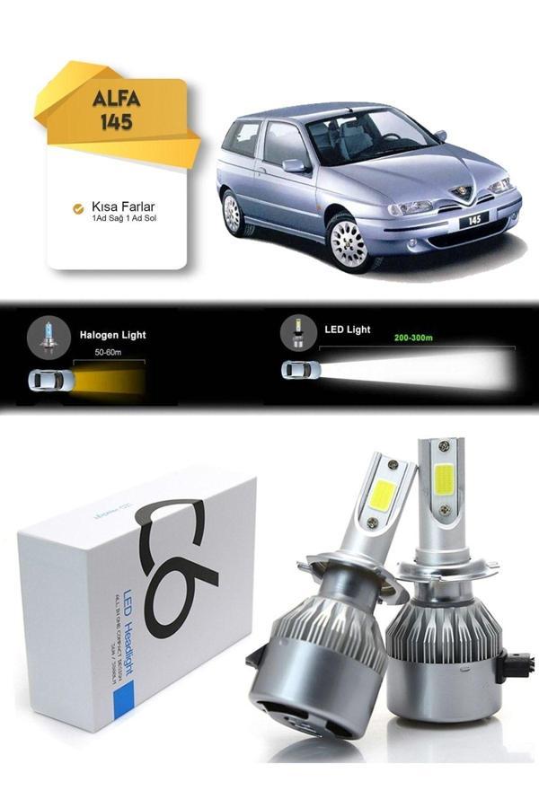 C6 Led Alfa Romeo 145 Kısa Far Led Xenon Şimşek Etkili - Image 1