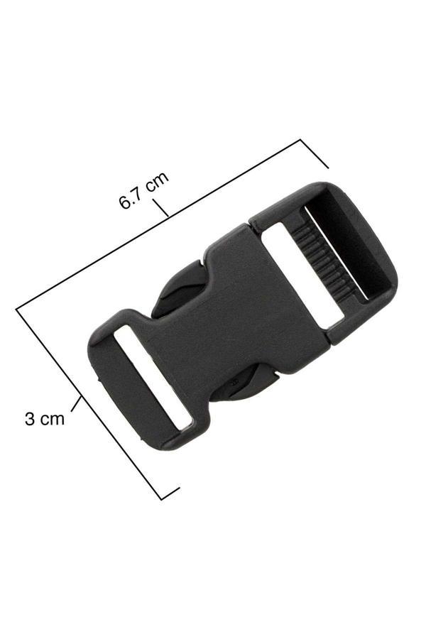 Balp 20 Adet Plastik Siyah Sert Kilit Bağlama Kayışı 2,5 Cm Kolon Için - Image 1
