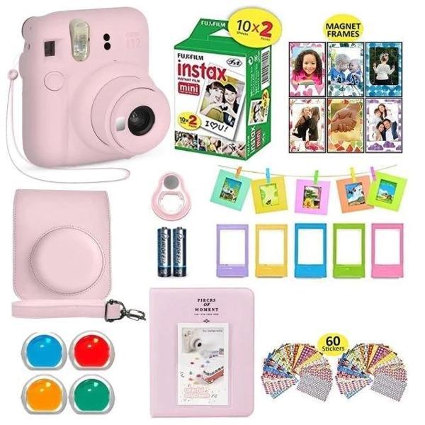 Fujifilm Instax Mini 12 Kamera Paketi - Pembe - Image 1