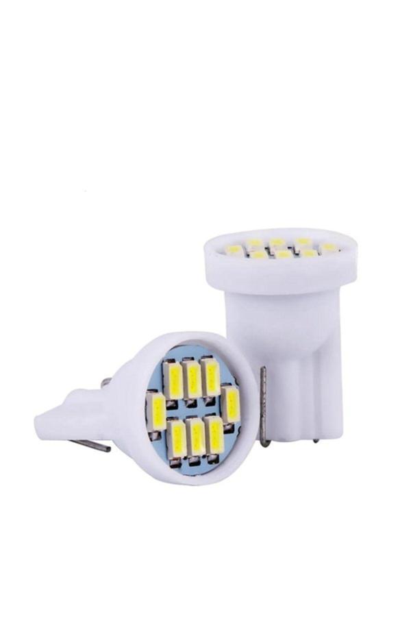Balp 10 Adet Turuncu Renk T10 Park Ampulü Dipsiz Ampul Led Ampul Her Araca Uyar Bagaj Plaka Iç Aydınlatma - Image 1